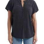 Como vintage  Women's Short-Sleeve Henley Shirt with Crochet Detailing Photo 0
