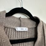 Mango  | Oversized Wool Blend Button Knit Sweater Cardigan in Brown Photo 5