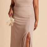 Birdy Grey  NWT Bridesmaid Maxi Dress Women’s Size XXL Taupe Cowl Neck‎ Crepe Photo 0