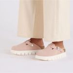 Birkenstock Papillio Light Rose Suede Chic Retro Feminine Chunky Boston Size 42 Pink Photo 2