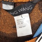 Ming Wang  Womens Brown Black Knit Rose Sweater Shawl‎ One Size OSFA Photo 4