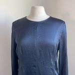 Treasure & Bond  Shift Dress Womens Sz Large Navy Long Sleeve Photo 2