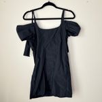 Urban Outfitters Kimchi Blue Monet Bow Strap Mini Dress Black Size Medium Party Photo 5