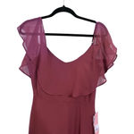 Birdy Gray NWT Jane Convertible Dress Size XS Chiffon Rosewood Lined Pockets Red Photo 2