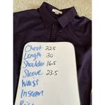 Coldwater Creek  Womens XL Button Up Shirt Purple No Iron 100% Cotton Long Sleeve Photo 8