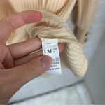 Amazon Butter Yellow Cowl Neck Lightweight Ribbed Knit Top Size M Photo 5