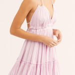 Free People 100 Degrees of Sunshie Mini Dress Size Small Pink Dainty Feminine Photo 0