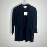 Kate Spade NWT Broome Street Open Cardigan Black Xsmall Xs New 3/4 Sleeve Photo 3