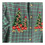 Victoria Jones Vintage  Christmas Embroidered Shirt Photo 6