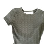 Lulus Short Sleeve Thong Bodysuit Brown Women's Size Medium Photo 1