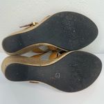 UGG  Hedy Embossed Leather Espadrille Wedge Sandals 7.5 VGUC Photo 7