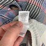 J. Jill size large new barley Multicolor Plaid Blazer lightweight blue red acada Photo 8