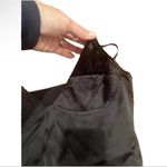 Commense Satin Slip Dress Small Goth Fairygoth Sharkbite Hem NEW Black Photo 1