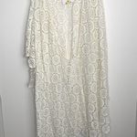 Marie Oliver White Alix Wrap Boho Coverup Cardigan Womens One Size Kaftan Photo 0