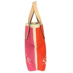 Kate Spade New York Red & Pink Canvas Mini Tote Bag Canvas Colorful Shopper Tote Photo 2