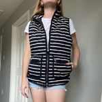 J.Crew Navy Striped Quilted Excursion Vest Photo 6