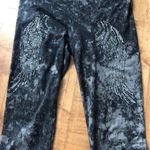 Paris Angel Black high waisted Leggings with Jeweled Wings gray size XL Photo 3