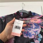 Motherhood Black Floral Mesh Maternity Dress NEW Photo 6