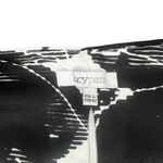 Lucy Paris Black White Flowers Floral Brocade Crop Top Mini Skirt Set size M Photo 3