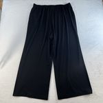 IC COLLECTION By Connie K Plus 2X High Rise Wide Leg Pants Black Heavy Ponte Photo 7
