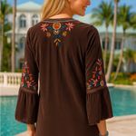Johnny Was silk heavily embroidered Lailani dress NWT Photo 7