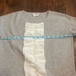 Vineyard Vines  Gray and White Ruffle Detail Sweater Photo 6