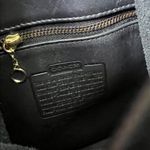 Coach  vintage 90s Black Leather mini backpack day pack Bag with dust bag Photo 7