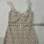 City Studios NWT City Studio White & Tan Floral Lace Mini Dress Size 3 Photo 6