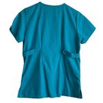 Butter Soft Women Scrub Top S Teal Medical Uniform Nurse Workwear Dental Casual‎ Blue Photo 2