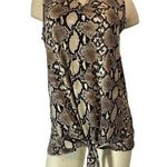 Thyme + Honey  Women's Sleeveless Snakeskin Print Blouse Size Medium Photo 0