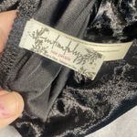 Free People Black Velvet Tank Top Small Babydoll Lace Romantic Whimsy Fairycore Photo 11