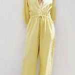 ZARA  oversized butter Yellow Jumpsuit NEW Photo 0