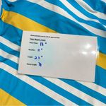 LANDS' END Blue and Yellow Size 10 Chlorine Resistant High Neck Tankini Swim Top Photo 9