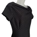 Nina Ricci Black Chevron Crepe Pinch Photo 8