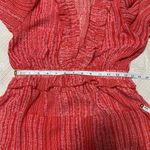 VICI Ew without tags Red Ruffled V-Neck Dress by Photo 4