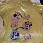 Disney Minnie Mouse Yellow Long Sleeve Shirt Size Large Photo 0
