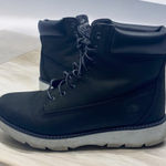 Timberland Keeley Field 6 Inch Black Nubuck Leather Womens 8 Lace Up Boots A26HQ Photo 0