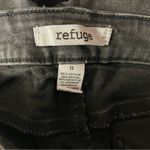 Charlotte Russe  Refuge Black Wash Distress Cuffed Hem Jean Shorts Size 12 EUC Photo 2