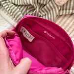 Lululemon Mini Belt Bag Sonic Pink/Red Merlot Limited Color Photo 4