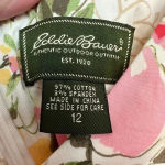 Eddie Bauer Vintage Cotton Floral Knotted Strap Dress Garden Rose Size 12 Large Photo 7