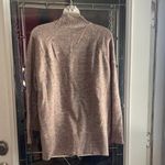 Loft  Sweater LT Brown Mock Neck Confetti Flecked Speckled Size LP Photo 1