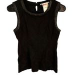 Yoana Baraschi  Sexy Womens Black Zip Fitted Tank Top  Size XS Photo 0
