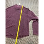 Lululemon  Women Ribbed Knit Boxy Cotton-Blend Mock Neck Sweater Purple Size XS/S Photo 6