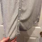 Rubbish  Button Up Collared Sleeveless Shirt Gray Womens Size Large Beachy Summer Photo 4