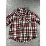 Victoria's Secret Victoria’s Secret Sleep Shirt Women Medium Plaid‎ Button Up Pajama Top Photo 1