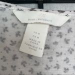 H&M Mama Pregnancy Maternity Leaf Floral Short Sleeve Shirt Medium Photo 7