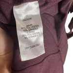 Louna Brown Burgundy Mesh Overlay Printed Long Sleeve Midi Dress Size XL Photo 13