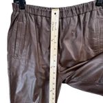 Vintage 90s Charles Klein Leather Pants S Chocolate Brown High Rise Retro Moto Photo 8