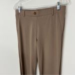 Betabrand  Straight Leg Classic Dress Pant Yoga Pants in Khaki Twill Tan Photo 3