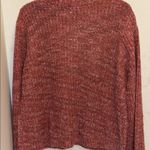 LOVE ELLIE RED TWEED LIKE SWEATER 100% ACRYLIC 2 POCKETS 4 BUTTON CARDIGAN LARGE Photo 4